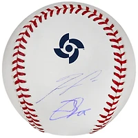 Ronald Acuña Jr. & Jackson Chourio Venezuela Baseball Autographed 2026 World Baseball Classic Champions Baseball - Limited Edition of 25