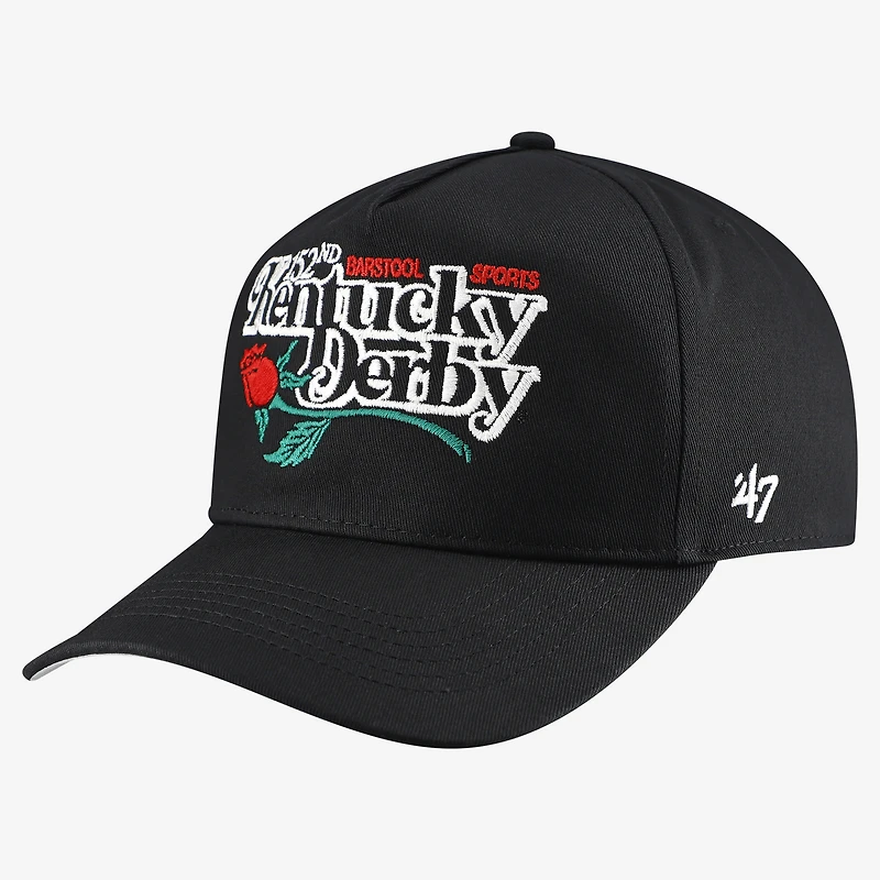 Men's Barstool Golf x '47 Black 152nd Kentucky Derby Hitch Adjustable Hat
