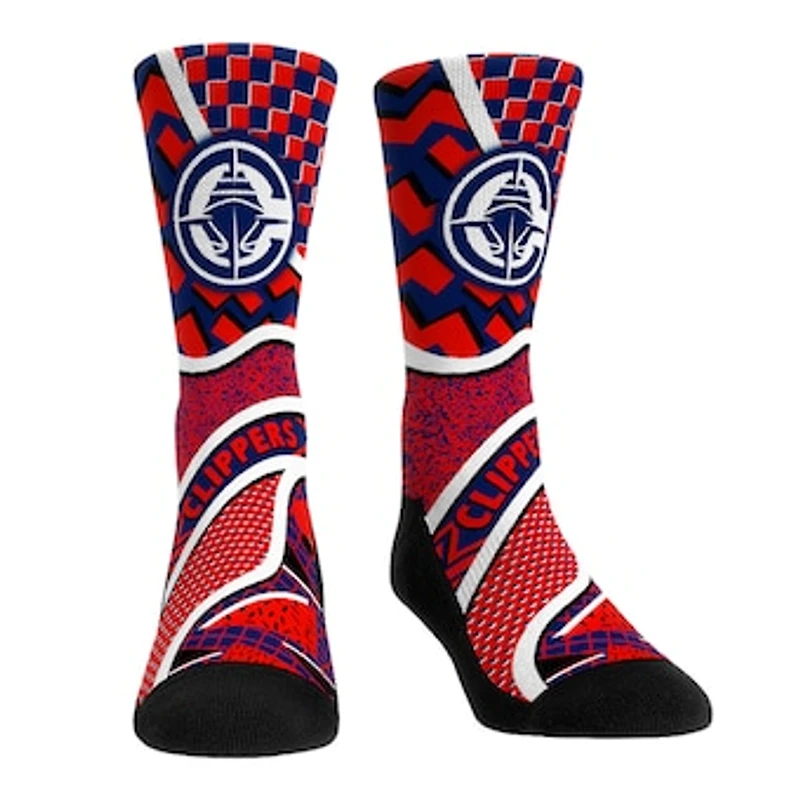 Youth Rock Em Socks LA Clippers Ball Pattern Crew Socks