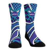 Youth Rock Em Socks Charlotte Hornets Ball Pattern Crew Socks