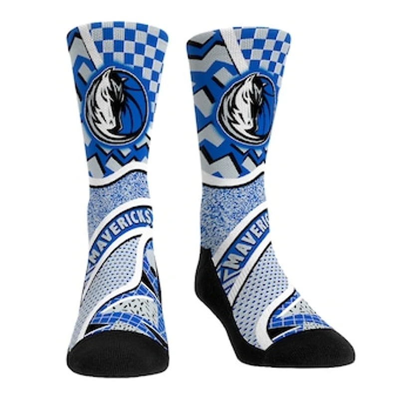 Youth Rock Em Socks Dallas Mavericks Ball Pattern Crew Socks