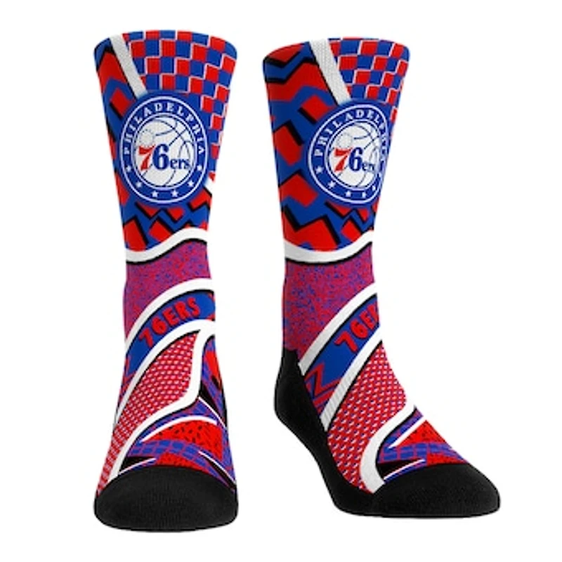 Youth Rock Em Socks Philadelphia 76ers Ball Pattern Crew Socks