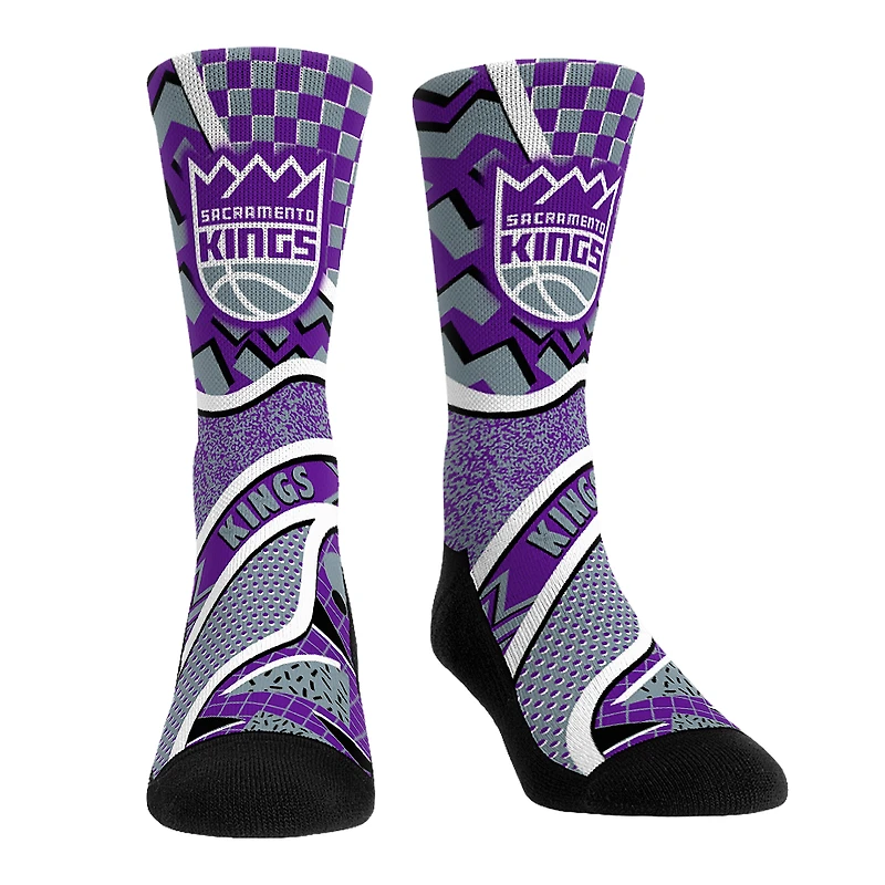 Youth Rock Em Socks Sacramento Kings Ball Pattern Crew Socks