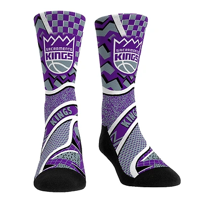 Youth Rock Em Socks Sacramento Kings Ball Pattern Crew Socks