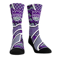 Youth Rock Em Socks Sacramento Kings Ball Pattern Crew Socks