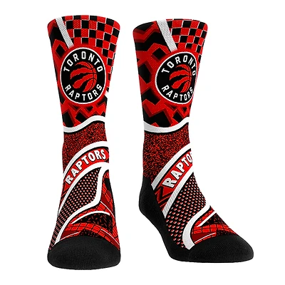 Youth Rock Em Socks Toronto Raptors Ball Pattern Crew Socks