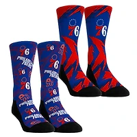 Youth Rock Em Socks Philadelphia 76ers Game Day 2-Pack Crew Socks