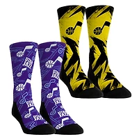Youth Rock Em Socks Utah Jazz Game Day 2-Pack Crew Socks