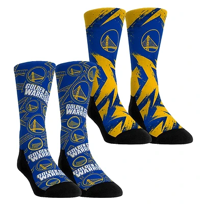 Youth Rock Em Socks Golden State Warriors Game Day 2-Pack Crew Socks