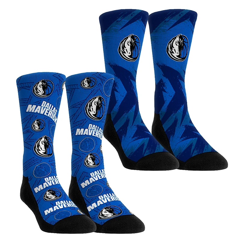 Youth Rock Em Socks Dallas Mavericks Game Day 2-Pack Crew Socks