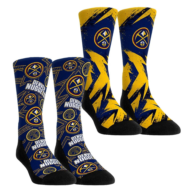 Youth Rock Em Socks Denver Nuggets Game Day 2-Pack Crew Socks