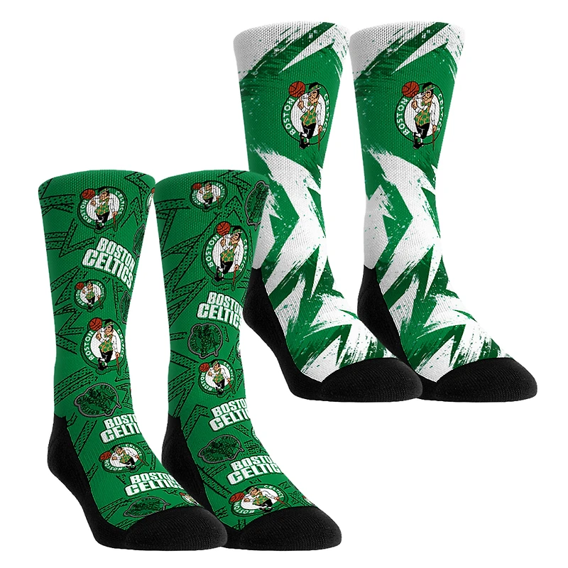 Youth Rock Em Socks Boston Celtics Game Day 2-Pack Crew Socks