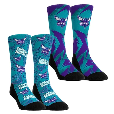 Youth Rock Em Socks Charlotte Hornets Game Day 2-Pack Crew Socks
