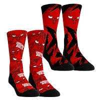 Youth Rock Em Socks Chicago Bulls Game Day 2-Pack Crew Socks