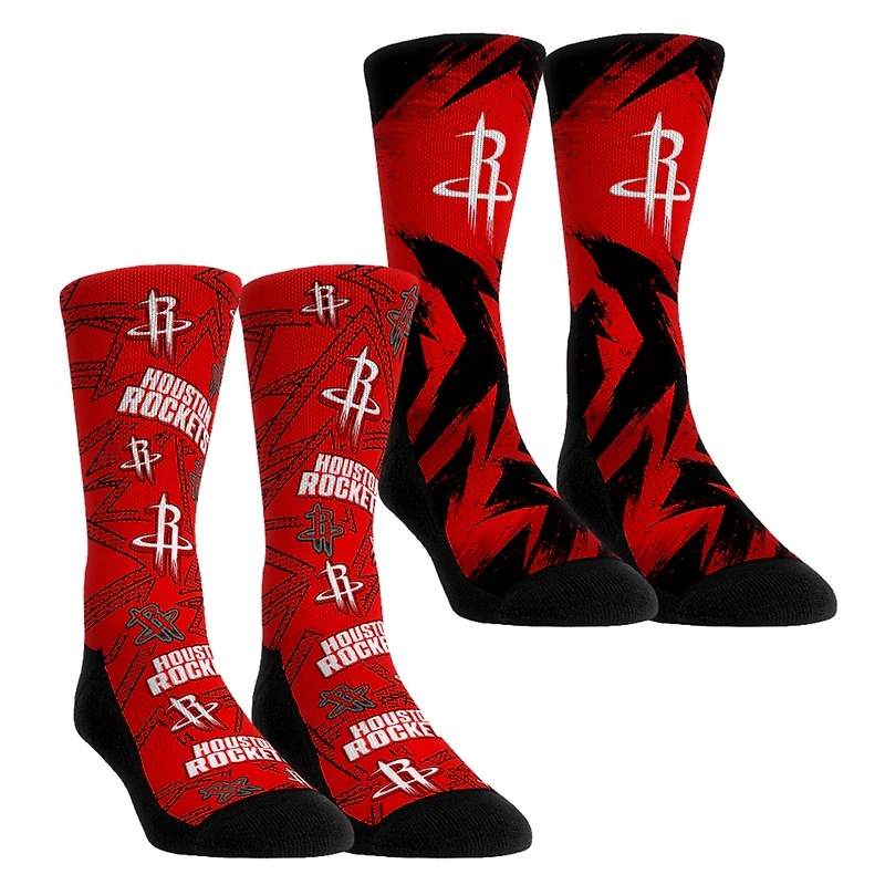 Youth Rock Em Socks Houston Rockets Game Day 2-Pack Crew Socks