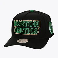 Men's Mitchell & Ness  Black Boston Celtics Class Act Pro Snapback Hat