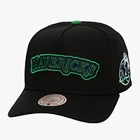 Men's Mitchell & Ness  Black Dallas Mavericks Class Act Pro Snapback Hat