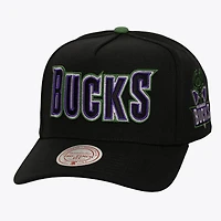 Men's Mitchell & Ness  Black Milwaukee Bucks Class Act Pro Snapback Hat