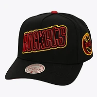 Men's Mitchell & Ness  Black Houston Rockets Class Act Pro Snapback Hat