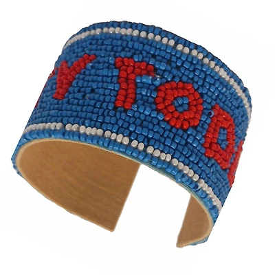 Ole Miss Rebels Beaded Cuff Wristlet