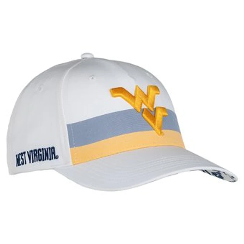 Unisex Ahead White West Virginia Mountaineers The Sideline Snapback Hat