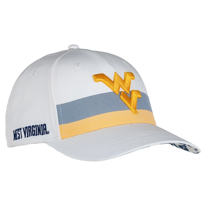 Unisex Ahead White West Virginia Mountaineers The Sideline Snapback Hat