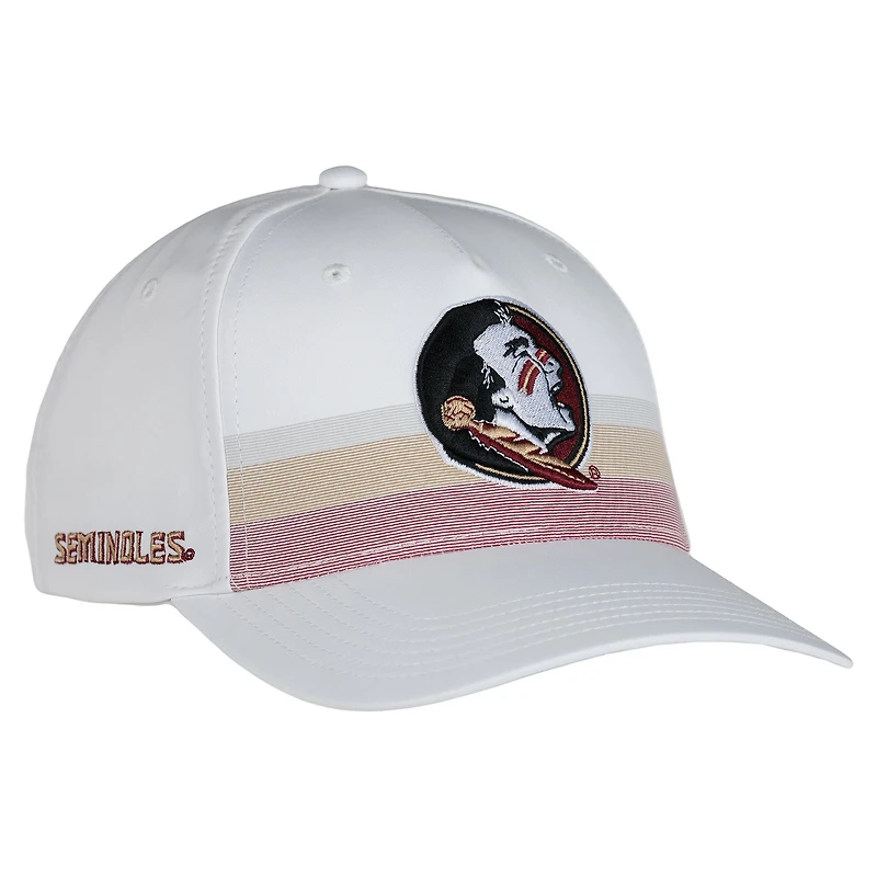 Unisex Ahead White Florida State Seminoles The Sideline Snapback Hat