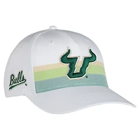 Unisex Ahead White South Florida Bulls The Sideline Snapback Hat