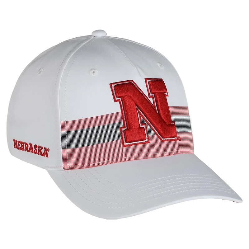 Unisex Ahead White Nebraska Huskers The Sideline Snapback Hat