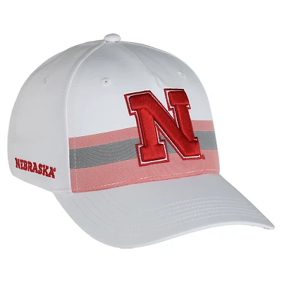 Unisex Ahead White Nebraska Huskers The Sideline Snapback Hat