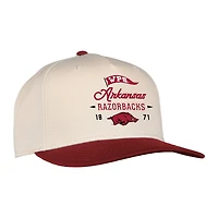 Unisex Ahead  Cream Arkansas Razorbacks The 1995 Adjustable Hat