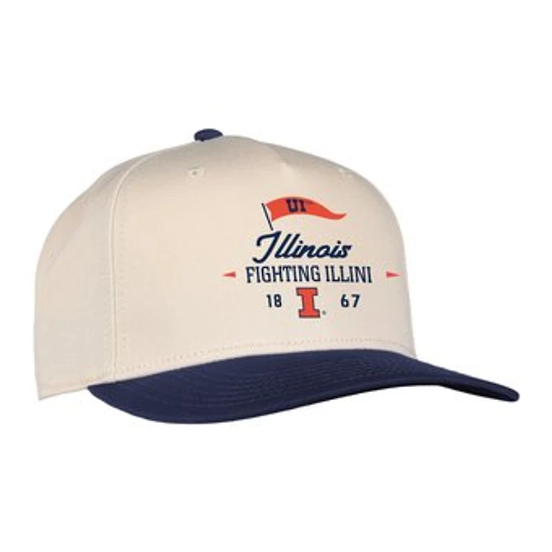 Unisex Ahead Cream Illinois Fighting Illini The 1995 Adjustable Hat