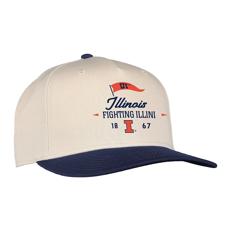 Unisex Ahead Cream Illinois Fighting Illini The 1995 Adjustable Hat