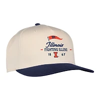 Unisex Ahead  Cream Illinois Fighting Illini The 1995 Adjustable Hat