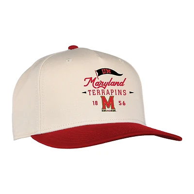 Unisex Ahead  Cream Maryland Terrapins The 1995 Adjustable Hat