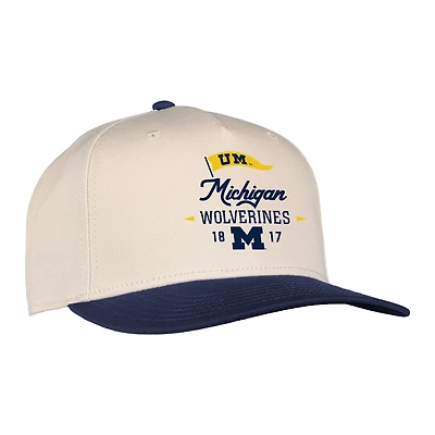 Unisex Ahead Cream Michigan Wolverines The 1995 Adjustable Hat