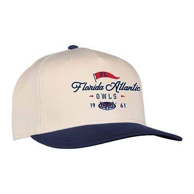 Unisex Ahead  Cream Florida Atlantic Owls The 1995 Adjustable Hat