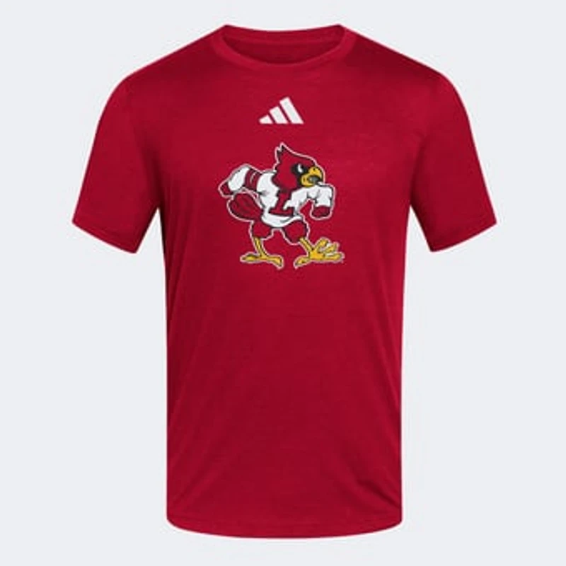 Men's adidas Red Louisville Cardinals Vault Blend T-Shirt