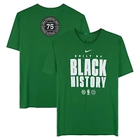 Boston Celtics Team-Issued Kelly Green "Black History Month" Short Sleeve Shirt from the 2025-26 NBA Season