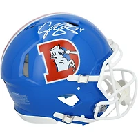 Champ Bailey Denver Broncos Autographed Riddell 1975-1996 Throwback Speed Authentic Helmet