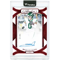 Braelon Allen New York Jets Autographed 2024 Panini Flawless Ruby Rookie Frame #RFS-BAN #4/15 Rookie Card