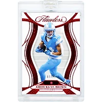 Amon-Ra St. Brown Detroit Lions 2025 Panini Flawless Ruby Jewel Relic #20 #7/25 Card