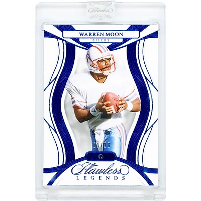 Warren Moon Houston Oilers 2025 Panini Flawless Legends Sapphire Jewel Relic #67 #1/20 Card