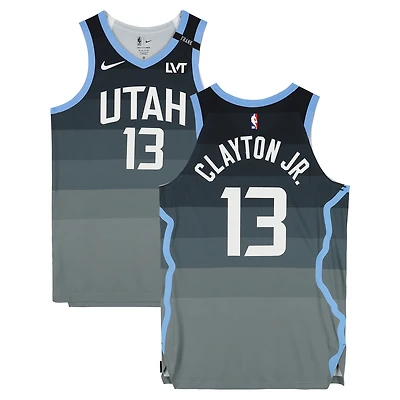 Walter Clayton Jr. Utah Jazz Game-Used #13 Gray Nike City Edition Jersey vs. Dallas Mavericks on January 8, 2026 - Size 50+4