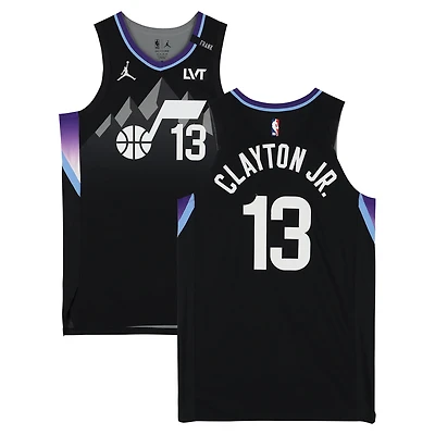 Walter Clayton Jr. Utah Jazz Game-Used #13 Black Jordan Brand Statement Edition Jersey vs. Memphis Grizzlies on December 23, 2025 - Size 50+4
