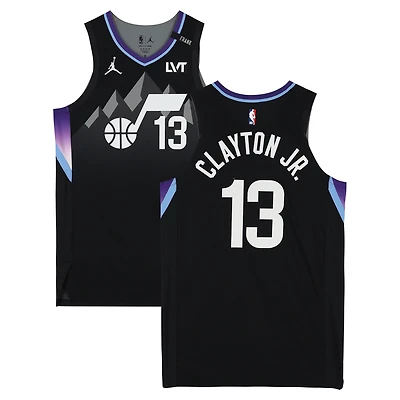 Walter Clayton Jr. Utah Jazz Game-Used #13 Black Jordan Brand Statement Edition Jersey vs. Golden State Warriors on January 28, 2026 - Size 50+4
