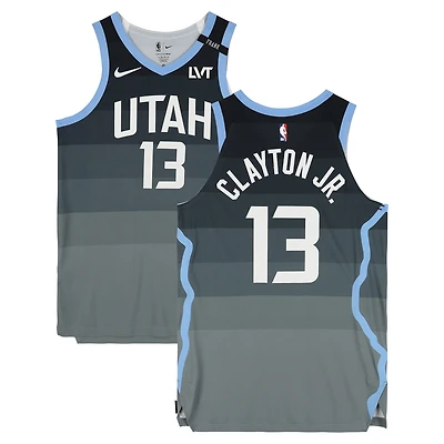 Walter Clayton Jr. Utah Jazz Game-Used #13 Gray Nike City Edition Jersey vs. Oklahoma City Thunder on December 7, 2025 - Size 50+4