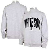 Women's '47  Heather Gray Chicago White Sox Subtle Muse Mock Neck Sweatshirt