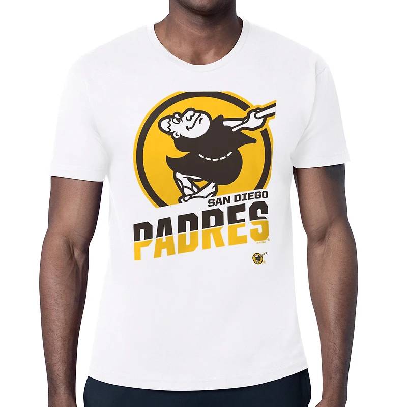 Men's Starter  White San Diego Padres Logo Zoom T-Shirt