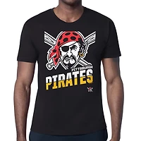 Men's Starter  Black Pittsburgh Pirates Logo Zoom T-Shirt